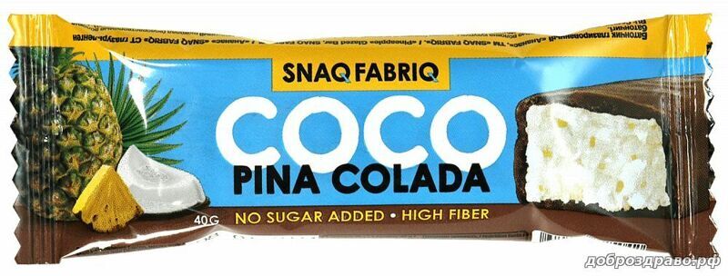 ТМ "SNAQ FABRIQ" Батончик глазированный "Ананас" 40 гр.