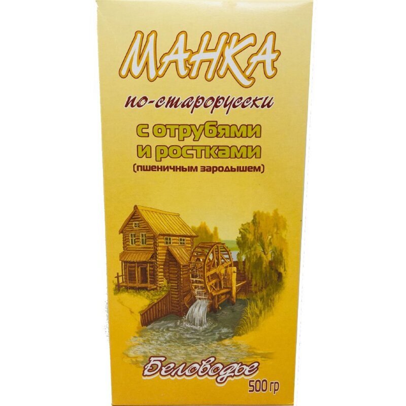 "Манка" по-старорусски с отрубями и ростками (пшеничным зародышем) кар.кор
