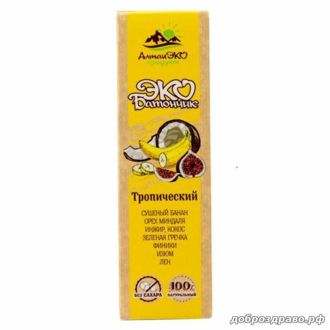 Эко батончик "Тропический" 45гр